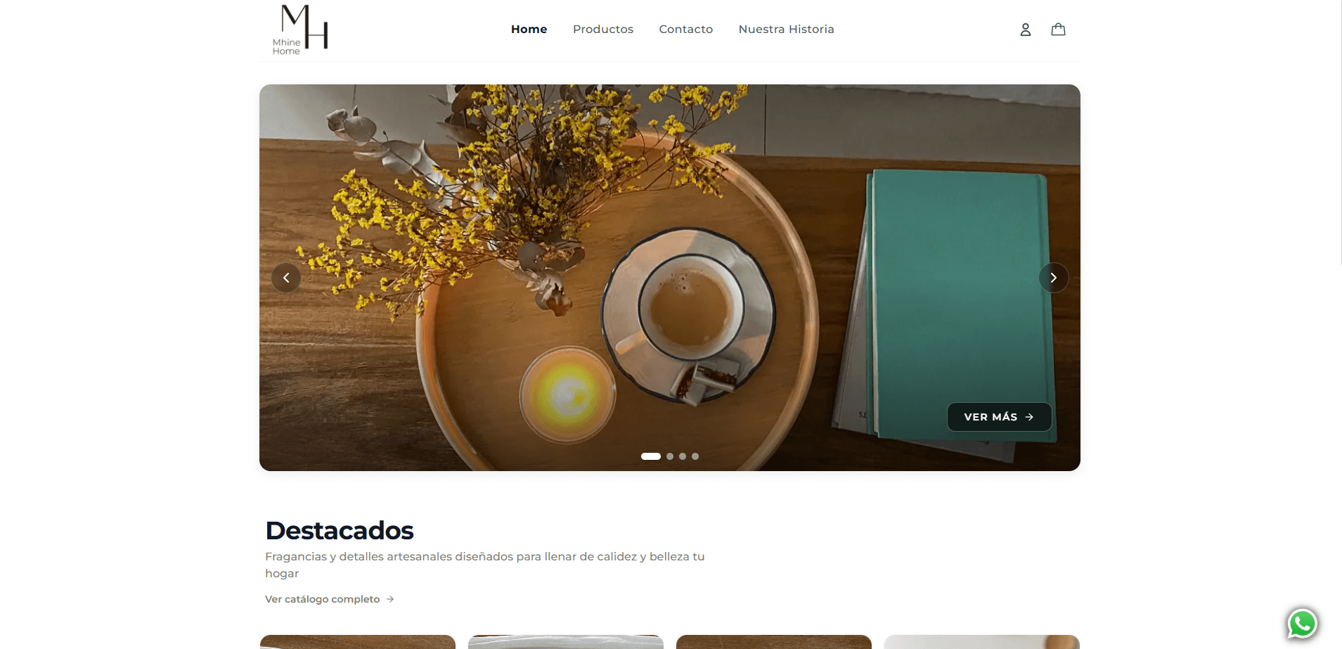 MHINE HOME — E-Commerce de Fragancias & Decoración
